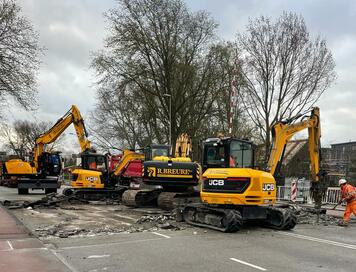 Rippen brugdek en slopen voegen Haarlem