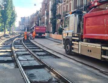 Tramrails verwijderen Amsterdam